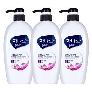 하나로 플러스 손상 모발 케어 샴푸 680ml 3개