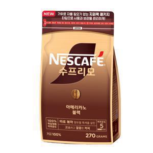 네스카페 수프리모 로스트 아메리카노 리필 파우치 270g