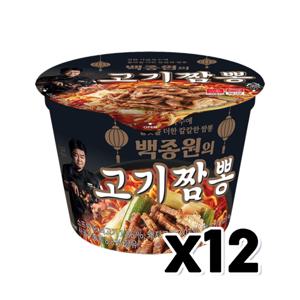 백종원의 고기짬뽕 용기컵라면 105g x 12개