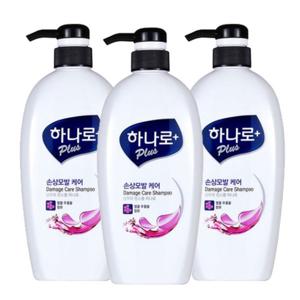 하나로 플러스 손상모발 케어 680ml 샴푸 X 3개