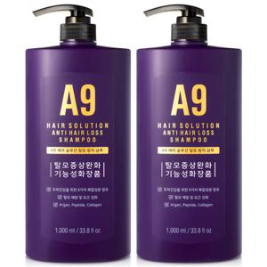 A9 탈모방지 샴푸 약산성 탈모샴푸 1000ml 2개