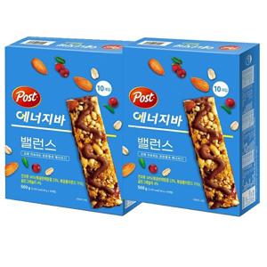 포스트 에너지바 밸런스 500g (50gX10개) 2박스