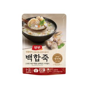 양반죽 파우치 420g 백합죽 (10봉) 초특가