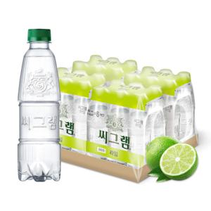 (본사직영) 씨그램 라벨프리 라임 350ml PET 24입