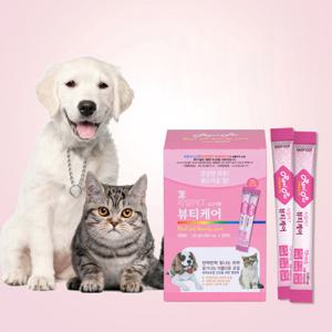 강아지 고양이 펫 피부 피모 건강 분말 60포 스틱 반려견 반려묘 반려동물 애완동물용