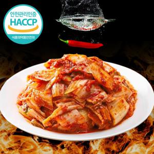 (HACCP) 맛있게 매운 맛김치 실비김치 2kg /(불닭볶음면 맵기정도) / 자극적인 매운맛 X / 은은하게 매운맛