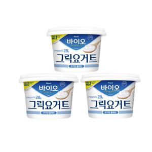 매일바이오 그릭요거트 무가당 플레인 대용량 400g 3개