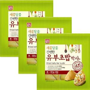 유부 유부초밥 편의점 도시락/ 유부초밥박사 320g x3팩