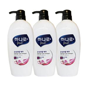 애경 하나로 플러스 손상모발 케어 샴푸 680ml 3개 헤어