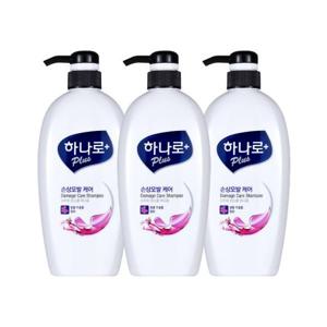 하나로 플러스 손상 모발 케어 샴푸 680ml 3개