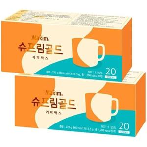 동서 맥심 Supreme골드 커피믹스 40T (20개입x2개)