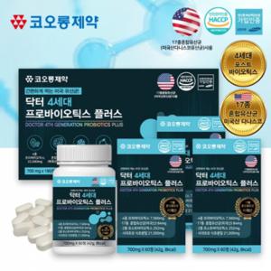 코오롱제약 닥터 4세대 프로바이오틱스 플러스 700mg x 180정 17종 혼합유산균 락토바실러스 플란타럼