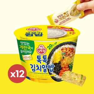 오뚜기 맛있는 컵밥 톡톡 김치알밥 222g 12개/1박스