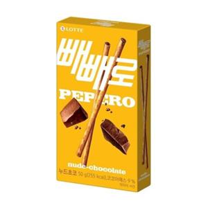 롯데 누드초코 빼빼로 맛있는 과자 간식 50g