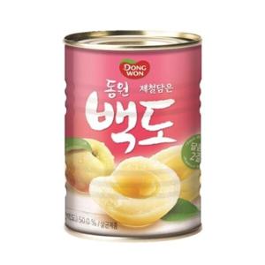 동원 복숭아 백도 400g x 24캔 1박스