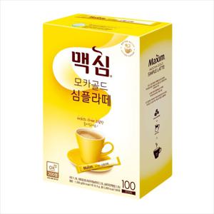 맥심 모카골드 심플라떼 100Tx2개 (넉넉한 유통기한/오늘발송)