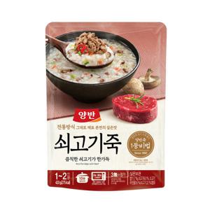 양반죽 파우치 420g 쇠고기죽 (10봉) 무료배송