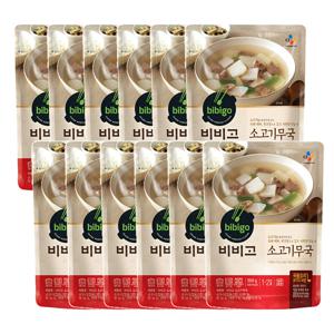 CJ 비비고 소고기 무국 500g X 12개