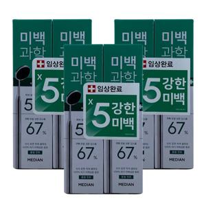 메디안 미백과학 치약 플럼민트향 100g 2입 3개