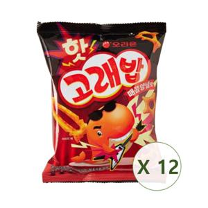 오리온 핫고래밥 매콤양념맛 56g x 12개