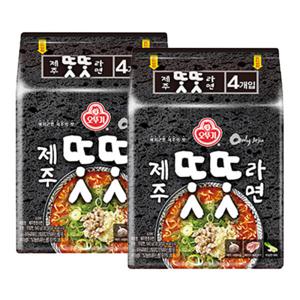 오뚜기 제주 똣똣라면 540g ( 135g x 4개입 ) x 2개