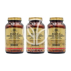 3개 에스터 C 플러스 비타민C 1000 mg 180 타블렛 Solgar