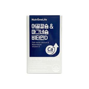 뉴트리원 어골칼슘 마그네슘 비타민D 1000mg x 60캡슐 1개_ESC