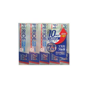 페리오 토탈케어 7in1 치약 180g x 10입 / 무료배송