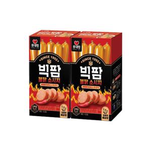 롯데햄 빅팜 불닭 600g(60gx10ea) 2개 소시지 군대 PX 간식