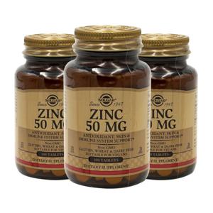 3개 아연 징크 Zinc 50 mg 100 타블렛 Solgar