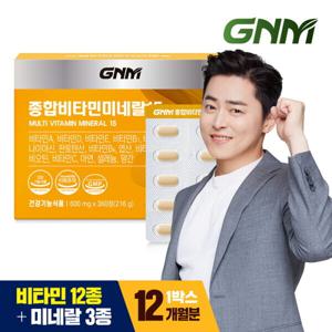 GNM자연의품격 총 12개월분 종합비타민 미네랄 15 360정 1박스 / 멀티비타민