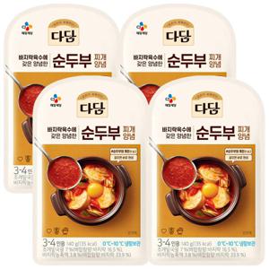 CJ 다담 순두부찌개 양념 140g x 4개