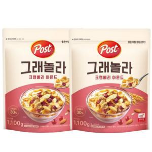 갤러리아 포스트 그래놀라 크랜베리아몬드1.1kg x 2개