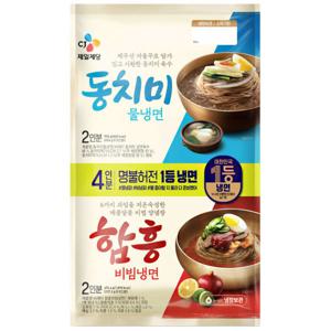 CJ 물냉면908g + 비빔냉면474.4g x 1개