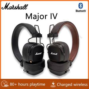 Marshall Major IV 4 무선 블루투스 헤드폰 클래식 이어폰 딥 베이스 접이식 팝 록 레트로 음악 헤드셋 오