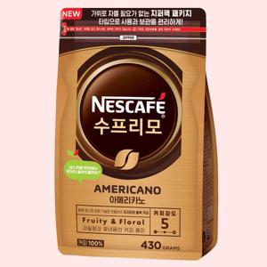 네스카페 수프리모 파우치 리필팩 430g 커피 회사 탕비실 대용량 수프리모 리필 430g