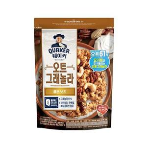 롯데 퀵 오트밀 퀘이커 오트 그래놀라 골든 넛츠 350g