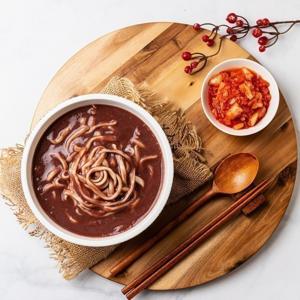 팥 칼국수 (팥물 + 생칼국수) 5인 세트 (팥물 500g 5팩 + 칼국수 1kg) / 다림식품 다림 팥칼국수