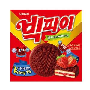 크라운 빅파이 딸기 324g x 4개