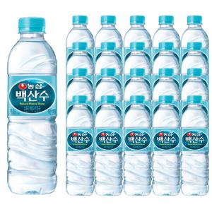 농심 백산수 생수 500ml 20개