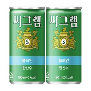 씨그램 플레인 탄산수 190ml X 60캔