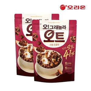 오리온 오리온 오 그래놀라 오트 리얼초콜릿 360g x2개