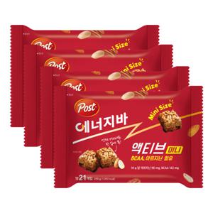 포스트 에너지바 액티브 미니 210g x4개 ds /빠른발송