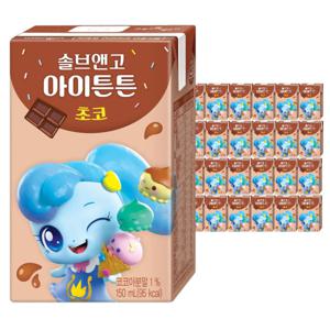 웅진 캐치 티니핑 솔브앤고 아이튼튼 고단백우유 초코맛 150ml 24개입