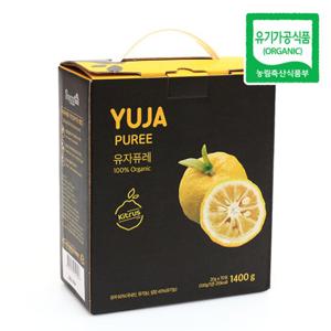 국내산 고흥 유자퓨레 1400g (20g x 70포) 스틱 유자차