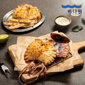 [바다원]동해안 반건조 오징어 5미 500g 중형_국내산