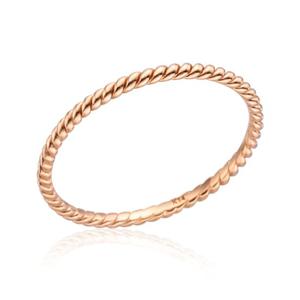[비앤비골드] 14K 슬림 1.5mm 트위스트 올밴드 실반지 NPR29760