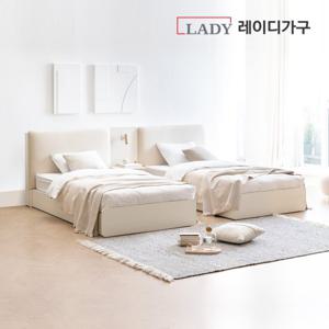 [BEST] 모노 가죽 LED 수납 침대 SS_프레임