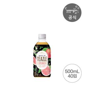 웅진식품 티즐 제로 자몽블랙티 500mL 20개 2박스