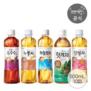 웅진식품 차음료 500mL 10개 하늘보리/옥수수/누룽지/결명자 외